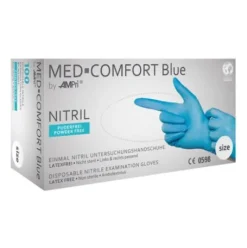 Ampri Med-Comfort Handschuhe Nitril puderfrei Blau