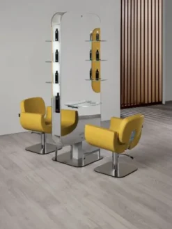 Salon Ambience Doppelbedienungsplatz New York, Kunstlederoptik