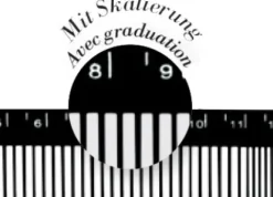 AKASHI Haarschneidekamm mit cm Angabe