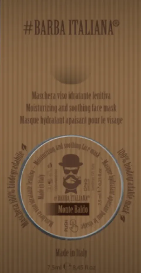 Barba Italiana Monte Baldo Beruhigende feuchtigkeitsspendende Gesichtsmaske