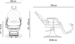 Barberstuhl Arthur, braun