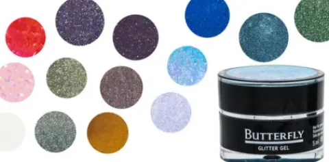 Butterfly Glitter Gel