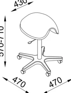 DOBI Smartline Arbeitshocker Samira