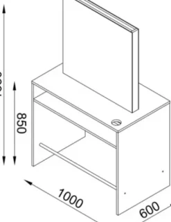 DOBI Smartline Doppelfrisierplatz Keleo