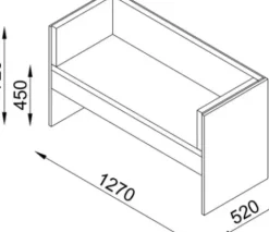 DOBI Smartline Doppelwartebank Hortens