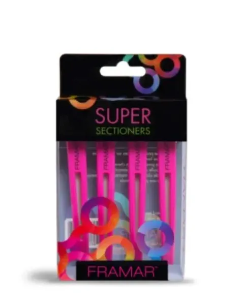 Framar Super Sectioners Haarclips mit Gummiband