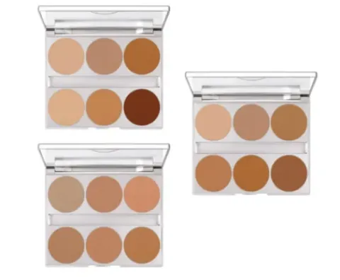 Kryolan Dual Finish Palette 6 Farben