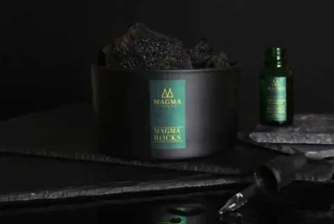 MAGMA London Magma Rocks Pampas Grass and Pomelo Volcanic Rock Diffuser