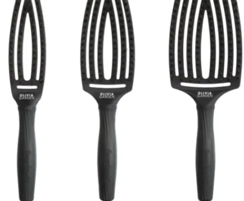 Olivia Garden Fingerbrush Care Iconic Boar & Nylon Full Black Haarbürste