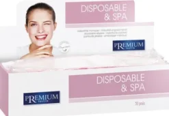 Premium Disposable & Spa Einweg offene Pantoffeln mit Gummibändern