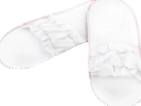 Premium Disposable & Spa Einweg offene Pantoffeln mit Gummibändern