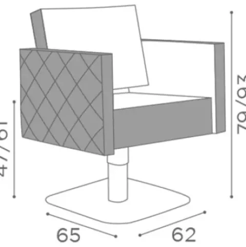 Salon Ambience Frisierstuhl Square+