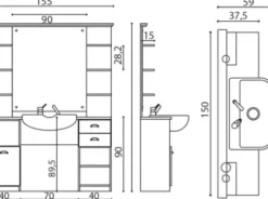 Salon Ambience Herren Bedienungsplatz Triomphe Vintage