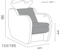 Salon Ambience Rückwaschanlage Garda