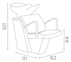 Salon Ambience Rückwaschanlage Compact, schwarz