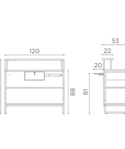 Salon Ambience Verkaufstheke Carnaby