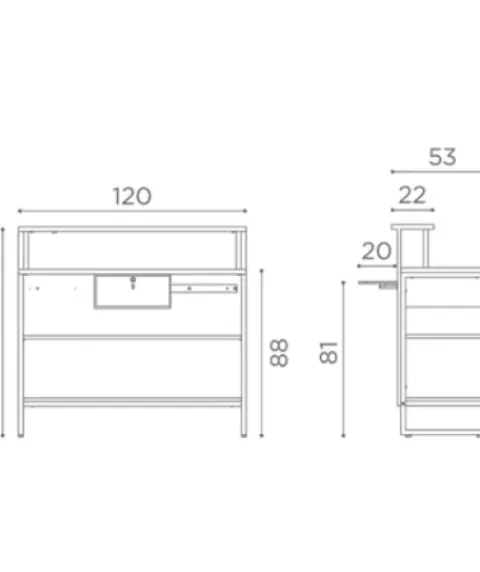 Salon Ambience Verkaufstheke Carnaby