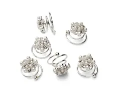 Trisa Celebride Curlies mit weissen Perlen und Strass