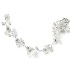 Trisa Celebride Haarkamm mit Perlen und Strass und zarter, formbarer Drahtdeko