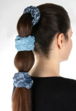 Trisa Fashion Denim Scrunchies