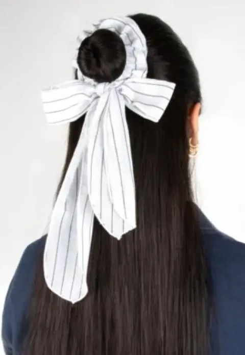 Trisa Fashion Denim Scrunchie mit Schleife