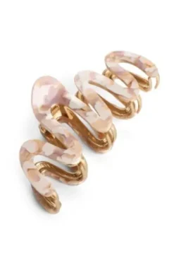 Trisa Fashion Geschwungene Haarklemme mit einer Acrylverzierung