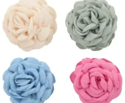 TRISA Fashion Stoffblume auf Haarklammer Set